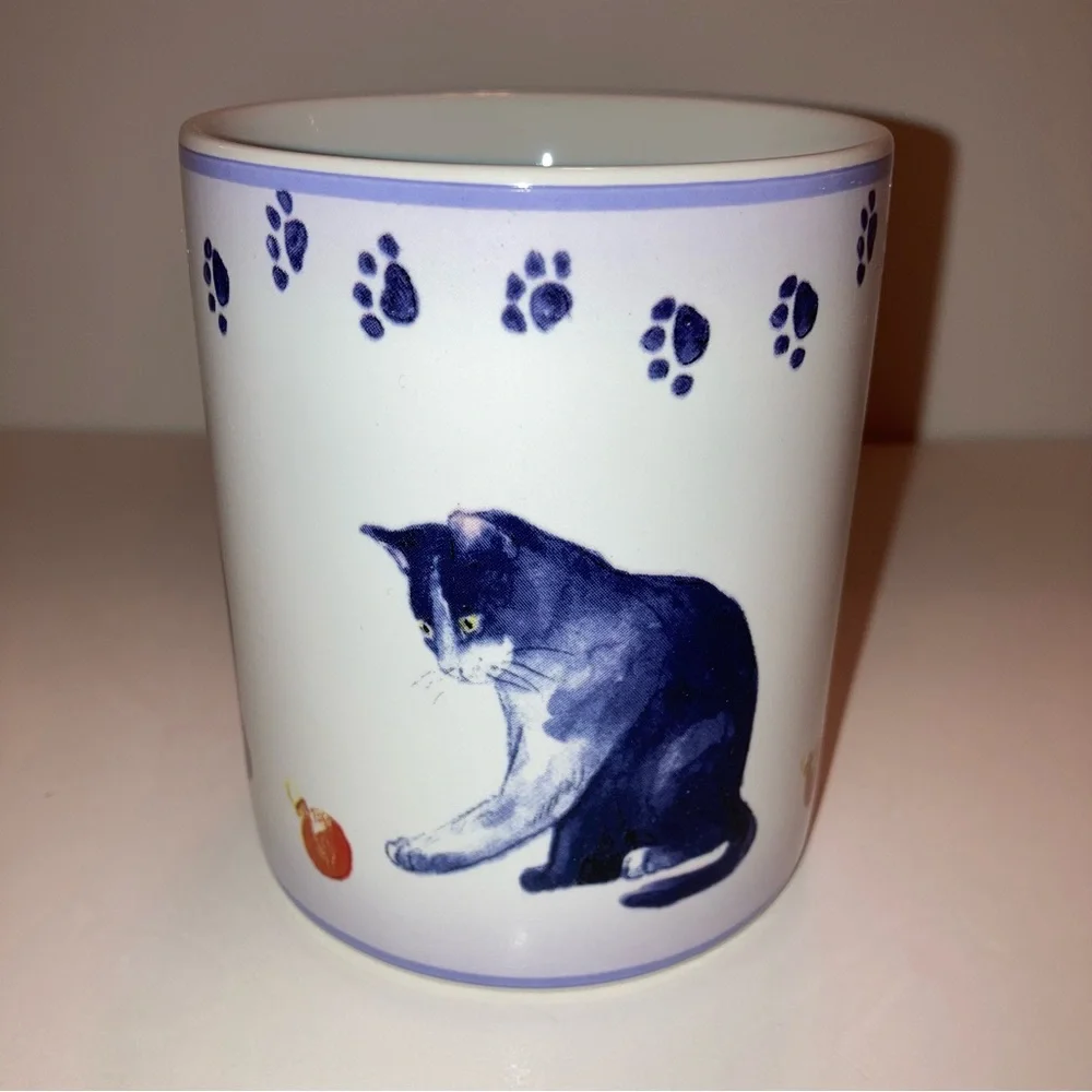 RARE Casamoda Cat Paw Prints Limited Edition Collectible Kitty NEW Ceramic Mug - Picture 4 of 10